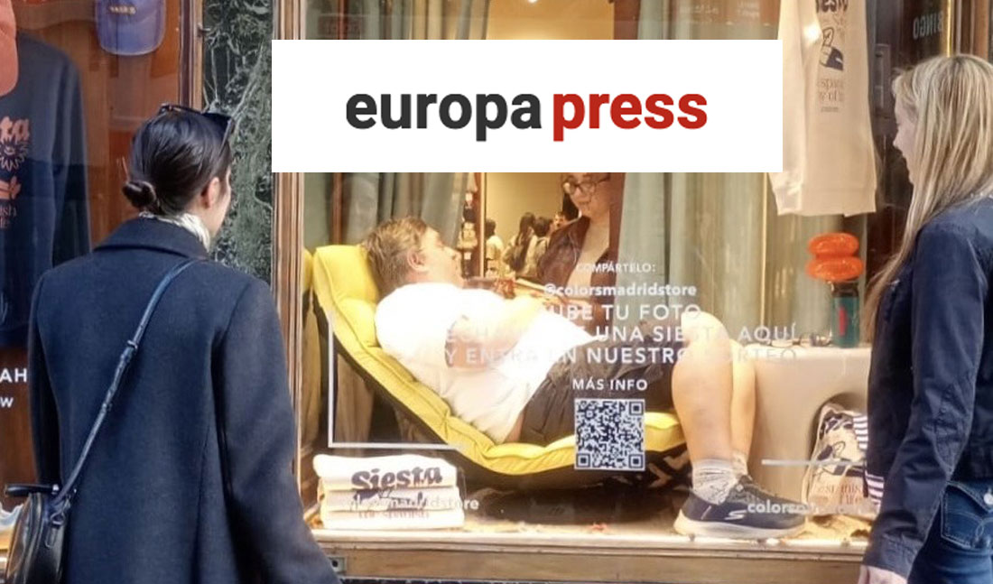 Europa Press destaca el éxito rotundo de Colors of Madrid con “SIESTA”, la acción urbana que paralizó Madrid