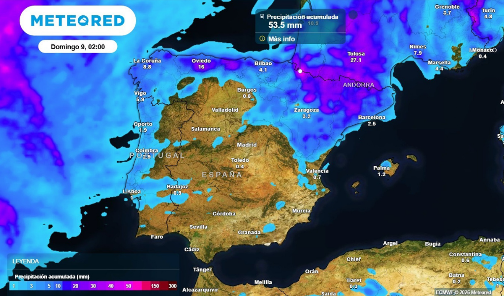 Meteored avisa de la llegada de tres vaguadas que traerán tormentas muy fuertes con fenómenos adversos a varias comunidades