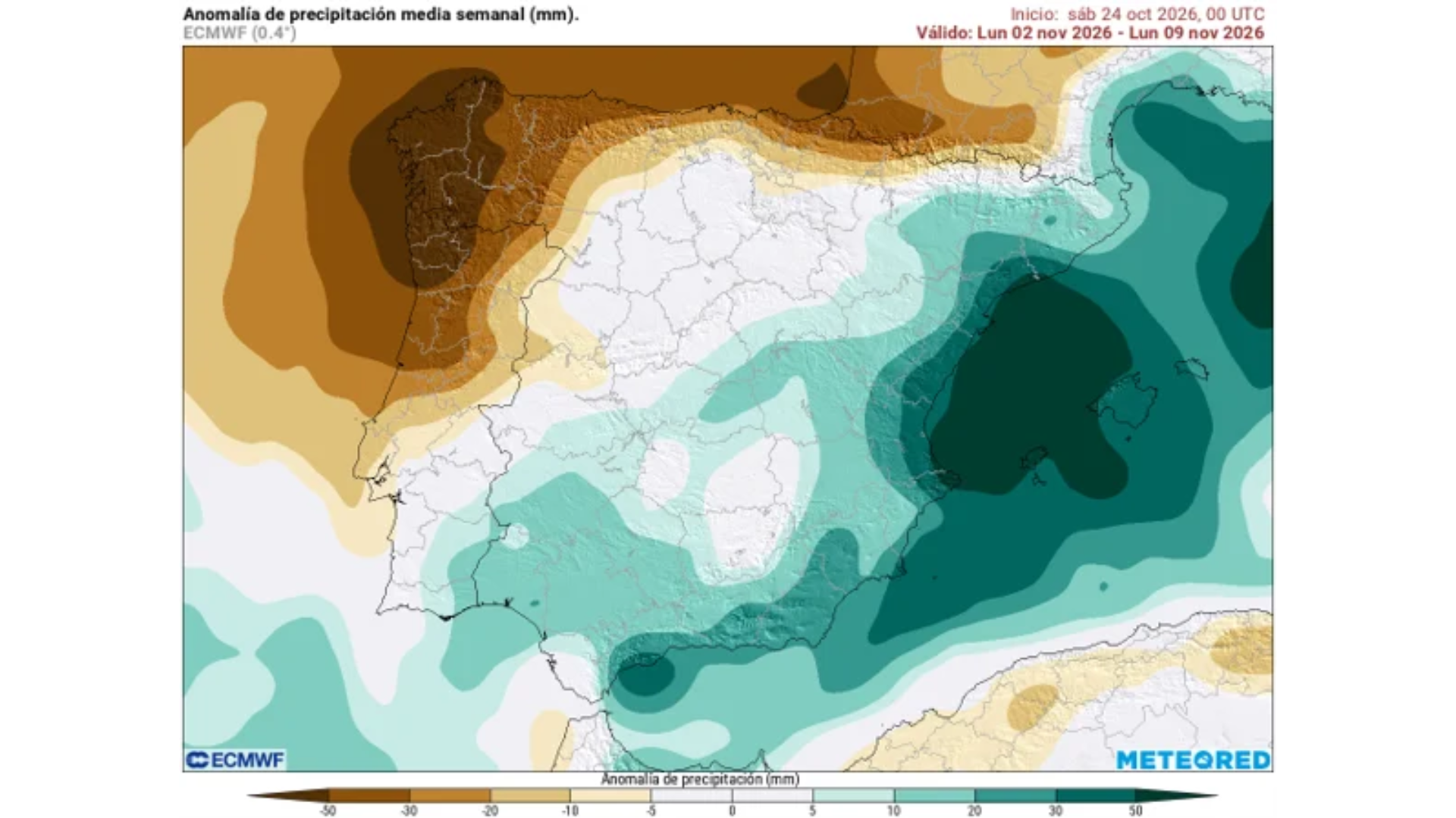 Meteored anticipa un vuelco en el tiempo por la formación de un bloqueo atmosférico